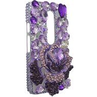 Spritech(TM) Bling Clear Phone Case For Motorola Moto G3/Moto G (3rd Gen),3D Handmade Blue Crystal Butterfly Small... N143