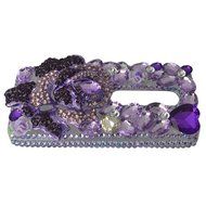 Spritech(TM) Bling Clear Phone Case For Motorola Moto G3/Moto G (3rd Gen),3D Handmade Blue Crystal Butterfly Small... N144