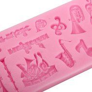 "dipshop Orchestral Instruments Silicone Fondant Mold Polymer Clay Mould" shopping