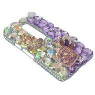 Spritech(TM) Bling Clear Phone Case For Motorola Moto G3/Moto G (3rd Gen),3D Handmade Blue Crystal Butterfly Small... N147