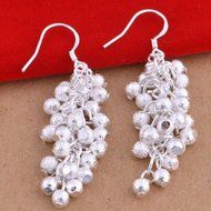 Women Fashion Jewelry 925 Silver Sterling vintage Dangle Earrings Elegant Stud C