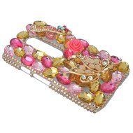 Spritech(TM) Bling Clear Phone Case For Motorola Moto G3/Moto G (3rd Gen),3D Handmade Blue Crystal Butterfly Small... N151