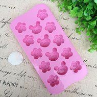 14 Pieces Bear Plum Blossom Silicone Cake Baking Mold Cake Pan Muffin Cups Handmade Soap Moulds Biscuit Chocolate... N6