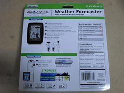 Acu-Rite Wireless Weather Forcaster with How to Dress Character - Black