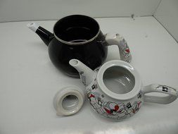 3 Pieces Tea Kettle Set-Family Size,Enamel,Stove Top, Fifth One. N4