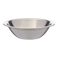 Set of 6 - Stainless Steel Mixing Bowls - 6.5" Wide - Flat Bottom and Rim N2