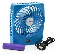Niceshop&reg; Mini Handheld Square Electrical Portable Rechargeable Fan 3 Speeds Desktop Clip-on Fan Summer Cooler... N3