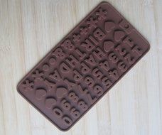 Yunko 5pcs/Set-24 Cavities DIY Chocolate Molds Tools Silicone Cake Chocolate Ice Cube Fondant Molds(number,letter... N3