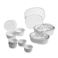 French White 14-Piece Bakeware Set by CorningWare