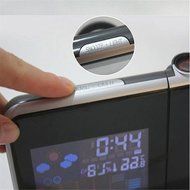 SYS Hot Projection Weather LCD Digital Alarm Clock, Backlight LED Color Display Projector Snooze Alarm Hours Clocks N3