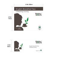 Fields &amp; Selects Earl Grey Organic Tea Bags 100 Count N26