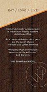 Wolfgang Puck Coffee, Breakfast in Bed Pods, 12 Gram Pods-16 count N2