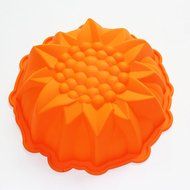 X-Haibei 9inch Round Flower Cake Baking Silicone Mold Cake Decorating Dessert Pan N3
