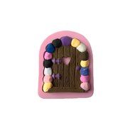 JLHua 3-PCS 3D Elf House Door Silicone Fondant Set DIY Mould Cake Decorating Set N4