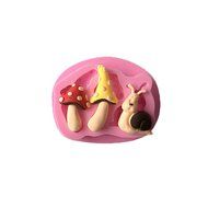 JLHua 3-PCS 3D Elf House Door Silicone Fondant Set DIY Mould Cake Decorating Set N5