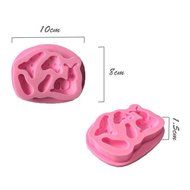 JLHua 3-PCS 3D Elf House Door Silicone Fondant Set DIY Mould Cake Decorating Set N7