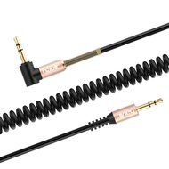 HAVIT 3.5mm Audio Cable Cord, Flat 90 Degree Right Angle AUX Cable with Steel Spring Relief for Headphones, iPods... N5