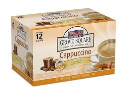 Grove Square Cappuccino, French Vanilla, 24 Count Single Serve Cups N27