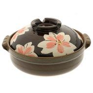Kotobuki 190-920D Donabe Japanese Hot Pot, Sakura , Black