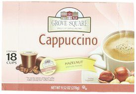 Grove Square Cappuccino, French Vanilla, 24 Count Single Serve Cups N29