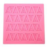 dipshop Flag Silicone Fondant Mold English Letter Gumpaste Sugarpaste Cake Decorating Mold FDA LFGB N3
