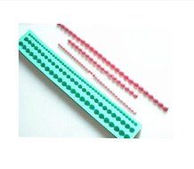 Autek Pearl Chain Fondant Soap Sugar Craft Cake Cookie Decorating Silicone Mold #130