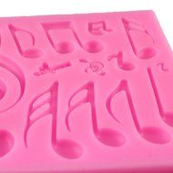 Lariy 1PC Silicone Musical Note Trays Chocolate Mold Cake Fondant Decorating Tools N3