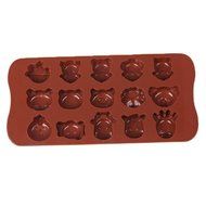 JLHua Zebra Giraffe Bear 15-Cavity Silicone Mold for Making Homemade Chocolate, Candy, Gummy, Jelly, and More N9
