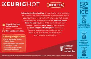Luzianne, Iced Tea, Unsweetened Iced Tea, K-Cups, 12 Count, 2.16oz Box (Pack of 3) N3