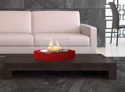 Anywhere Fireplace - Lexington Tabletop Ethanol Fireplace in Red