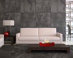 Anywhere Fireplace - Lexington Tabletop Ethanol Fireplace in Red N2