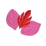 Wocuz WZ1210 Silicone Leaf Petal Veiner Sugar Craft Tools Fondant and Gum Paste Mold N3