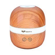 SAVFY 100ml Aromatherapy Essential Oil Diffuser Wood Grain Design with 7 Color LED Lights Changing and Waterless... N11