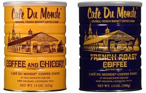 Cafe Du Monde Coffee and Chickory and French Roast Bundle. New Orleans Coffee Bundle Includes One 15 ounce Original... N2