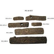 Peterson Real Fyre 30-inch Post Oak Gas Log Set With Vented G45 Burner