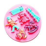 &quot;Lovely Silicone Puppet Soilder Fondant Mold Mould 3D Cake Mold Cake Decoration&quot; shopping N7