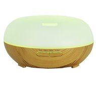 300ML Ultrasonic Aromatherapy Humidifier, YouVogue Wood Grain Aromatherapy Essential Oil Diffuser, With 7 Changing... N4