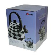 Supreme Housewares Stainless Steel Black Diamond Whistling Tea Kettle N3