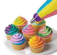 Special Life Creative 3 Color Icing Piping Cake Cream Baking Nozzle Converter Decorating Tool （2 Pieces） N2
