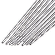 304 Stainless Steel Round Chopsticks Set Skid Anti Scald 8 Set (40 Pairs) N6