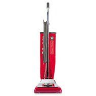 Electrolux Sanitaire Heavy-Duty Commercial Upright Vacuum, Micron Filtration, 18 lbs, Chrome/Red - one commercial...