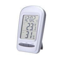 KKmoon LCD Digital Hygrometer Humidity Thermometer Temperature Meter Clock Home Indoor Use N3