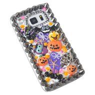 Halloween Theme Phone Case for Samsung Galaxy Note 5,Yaheeda 3D Handmade Rivets Pumpkin Demon Cartoon Design Clear...