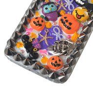 Halloween Theme Phone Case for Samsung Galaxy Note 5,Yaheeda 3D Handmade Rivets Pumpkin Demon Cartoon Design Clear... N2