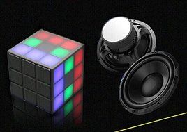 Jieslink New Version 4 Surface Led Light Cube Bluetooth Speaker Mini Sport Wireless Bluetooth Speaker N6