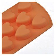 Heart Shape Silicone Cake Mold Silicone Ice Lattice Heart-Shaped Chocolate Mold,Set Of 3 N4