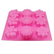 Sibode 2PCS 100% Food Grade Silicone Mini Mold-Handmade Molds Ice Cube Trays Cake Baking Mold Cake Pan N2