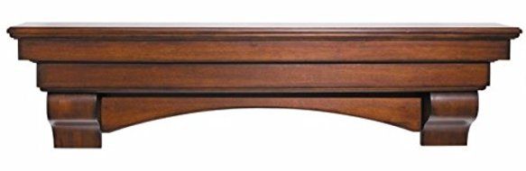 Auburn Fireplace Mantel Shelf Finish: Cherry Distressed, Shelf Length: 48&quot;