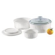 New CorningWare 6 Piece Bakeware Set White