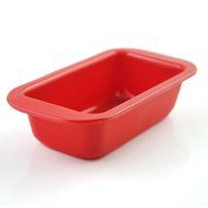 Rectangle Non-stick Toast Bread Cake Baking Mold Loaf Tin Silicone Bakeware Pan (&#3642;Red) N2